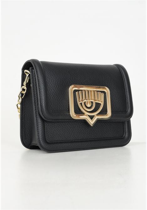 Borsa a tracolla nera da donna con maxi logo Eyelike CHIARA FERRAGNI | 77SB4BB1ZS529899